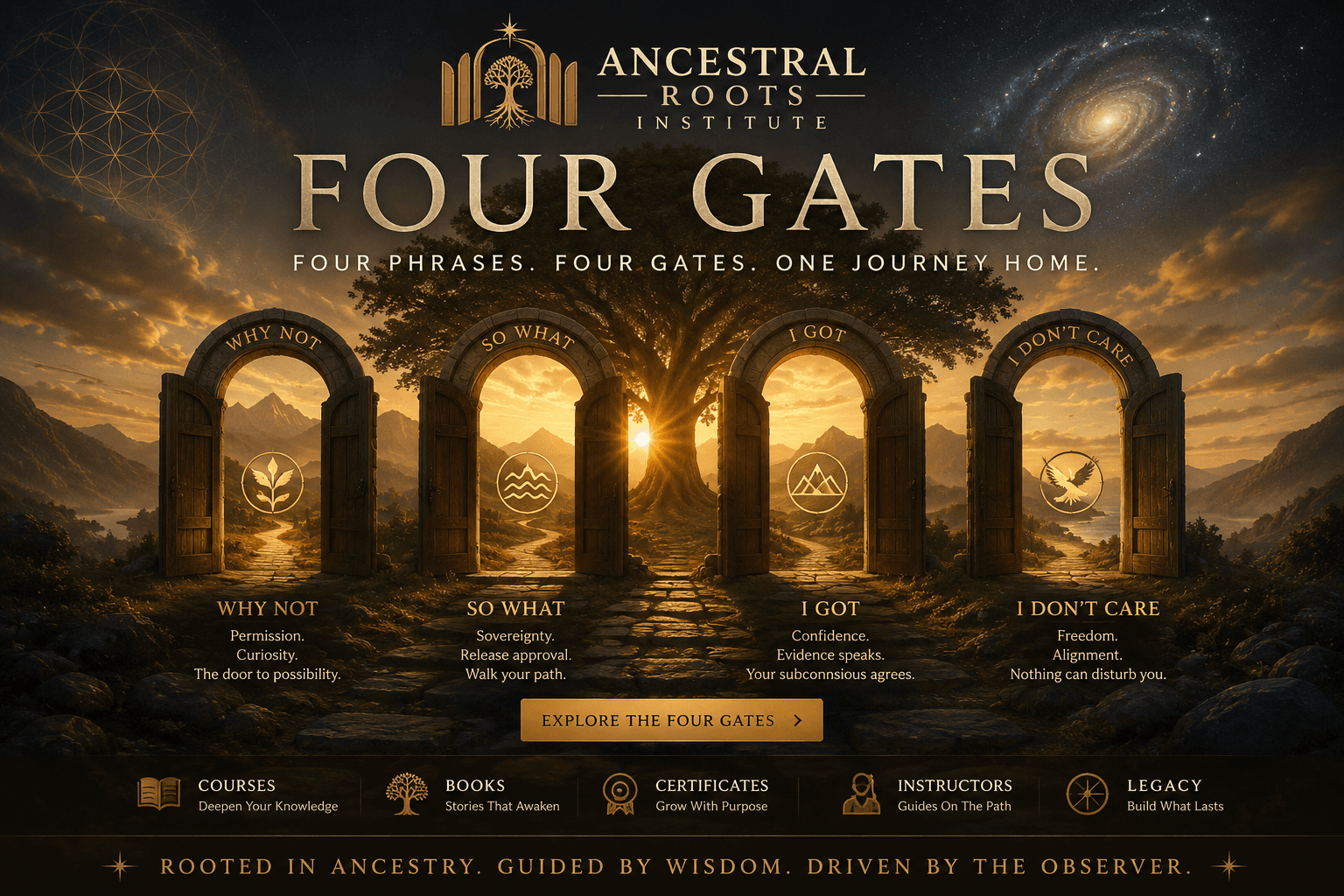 The Four Gates banner