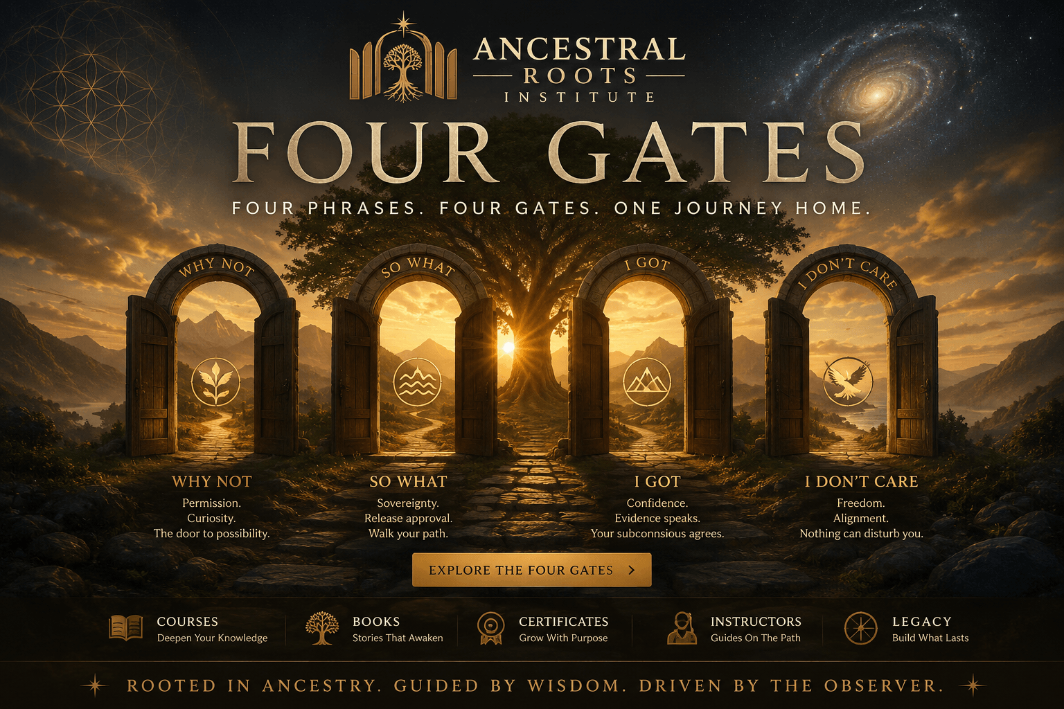 The Four Gates banner